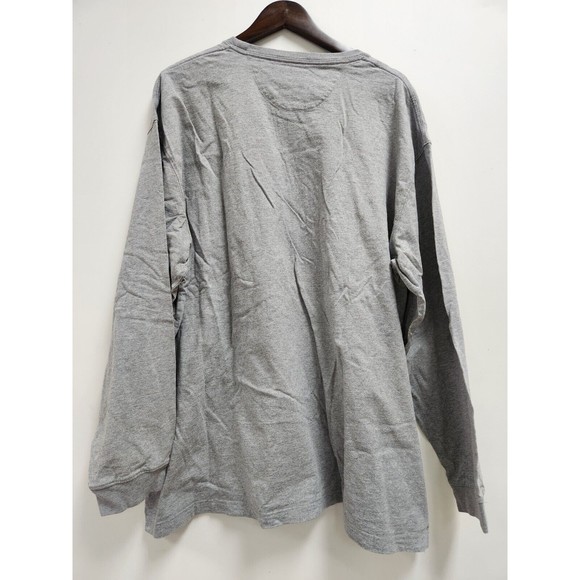 Duluth Mens Relaxed Fit Longtail T-Shirt Size 2XL Heathered Gray Long Sleeve - Picture 2 of 6